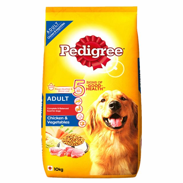 Pedigree Chicken & Vegetables Adult Dry Dog Food - 10 kg