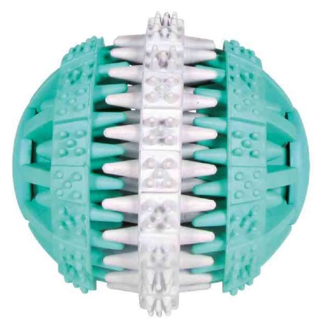 Trixie Natural Denta Fun Ball  Mint Flavour White & Mint - 6 cm