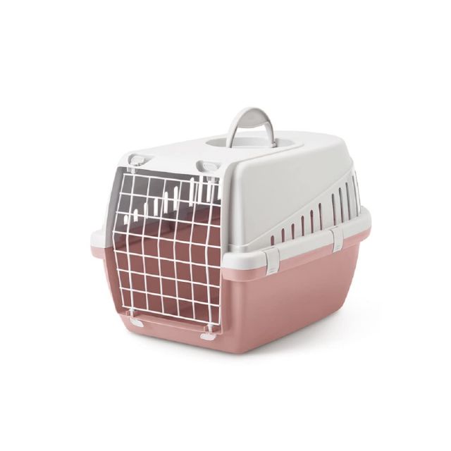 Savic Trotter 2 Pet Carrier Light Grey-Ash Rose - 22 X 15 X 13 Inch
