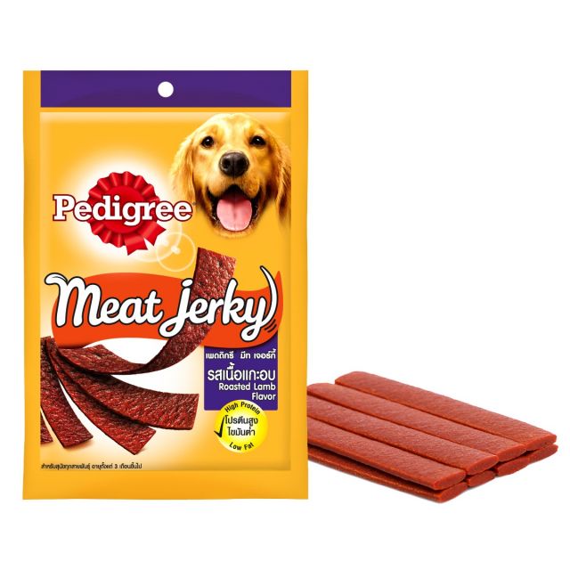 Pedigree Meat Jerky Roasted Lamb Adult Dog Meaty Treat - 80 gm