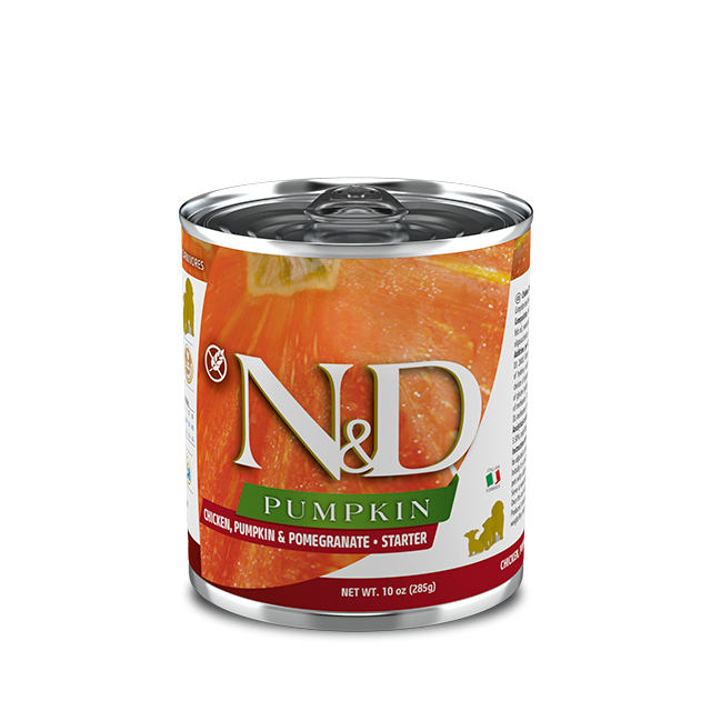 Farmina N&D Grain Free Pumpkin Chicken & Pomegranate Medium & Maxi Breed Starter Wet Dog Food - 285 gm