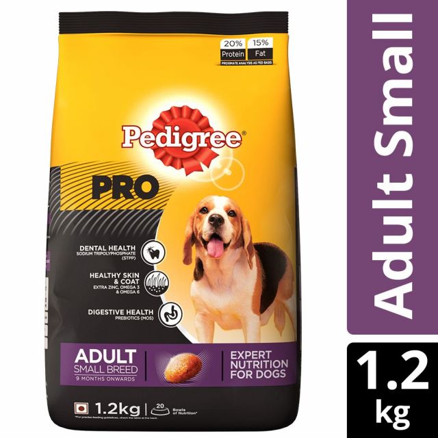 Pedigree PRO Expert Nutrition Adult Small Breed Dry Dog Food (9 Months Onwards)