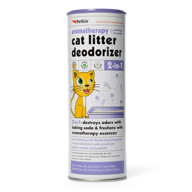 Petkin Cat Litter Deodorizer Lavender - 576 gm