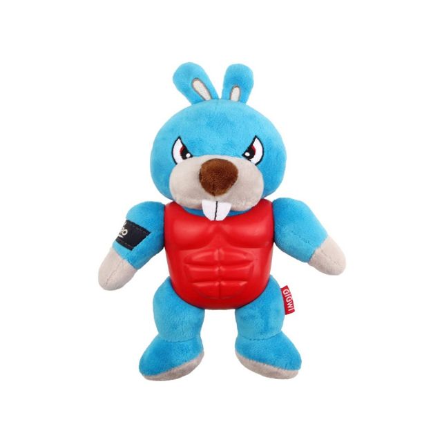 Gigwi I'M Hero TPR Armor Rabbit TPR / Plush With Squeaker Dog Toy