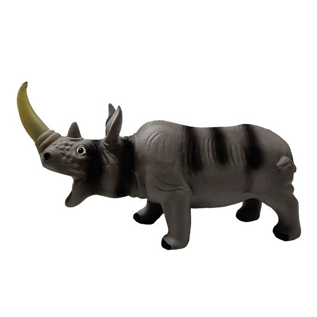 Goofy Tails Rhino Latex Squeaky Dog Toy