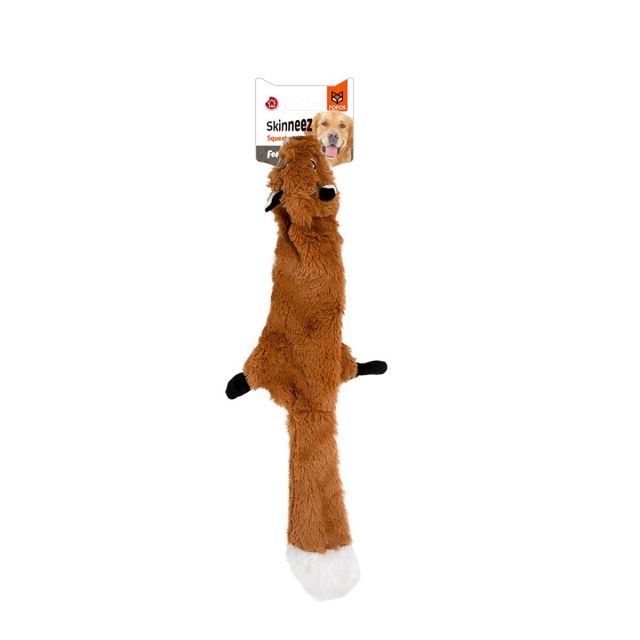 FOFOS Dog Toy Skinneez Squeaky Fox Dog Toy