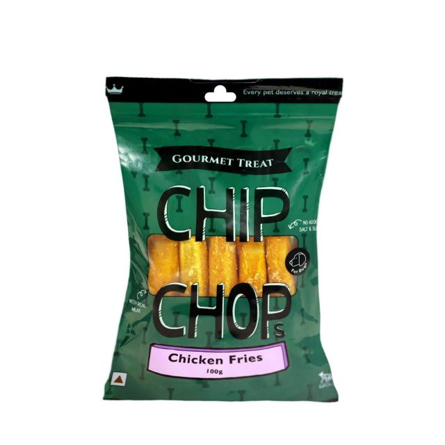 Chip Chops Chicken Fries Dog Meaty Treat - 100 gm