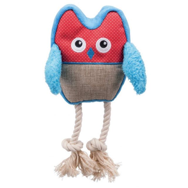 Trixie Owl Polyester-Cotton Dog Toy - 24 Cm