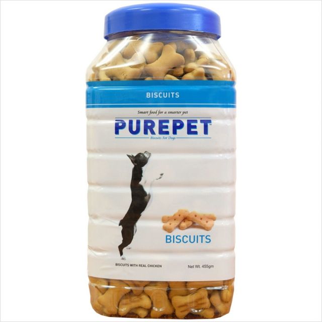 PurePet Milk Flavor Dog Biscuit - 455 gm