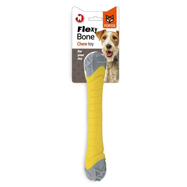 Fofos Flexy Bone Chew Dog Toy-S