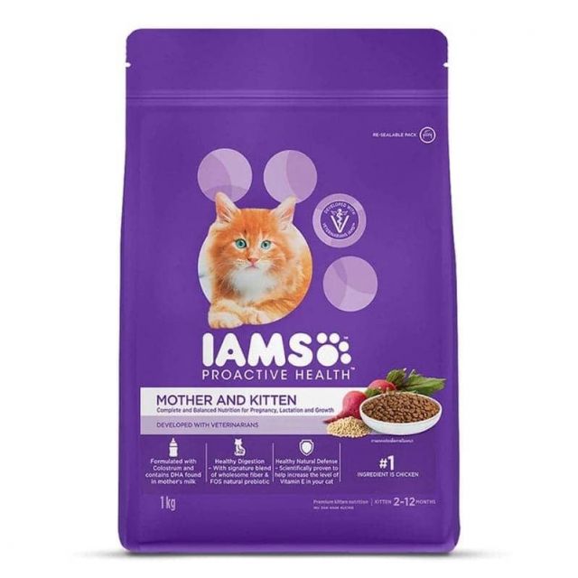 IAMS Proactive Health Mother & Kitten (2-12 Months) Chicken Premium Dry Cat Food-1 kg