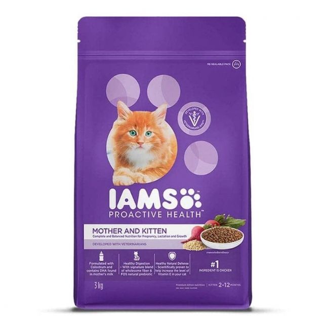 IAMS Proactive Health Mother & Kitten (2-12 Months) Chicken Premium Dry Cat Food-1 kg