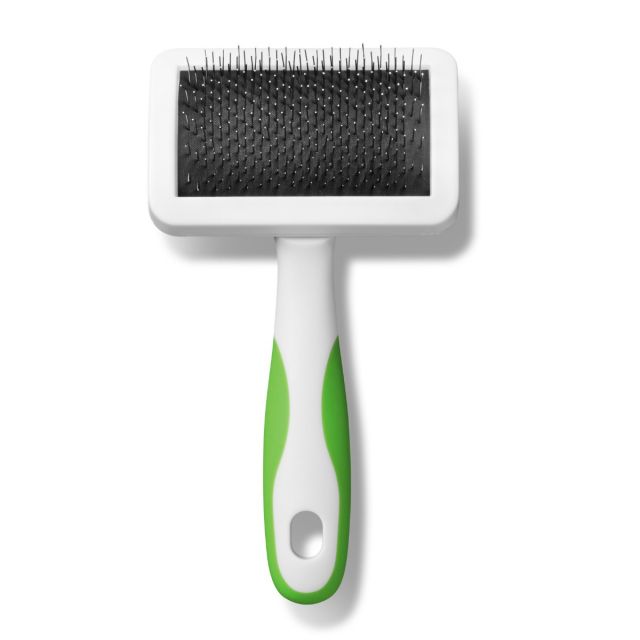 Andis Firm Slicker Brush Lime Green For Dog/Cat - Medium