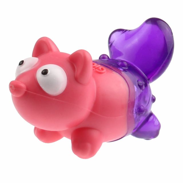 Suppa Puppa fox Squeaky Dog Toy - Pink/Purple