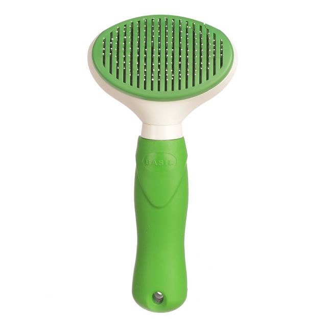 Basil Dog/Cat Slicker Brush with Auto Release Button