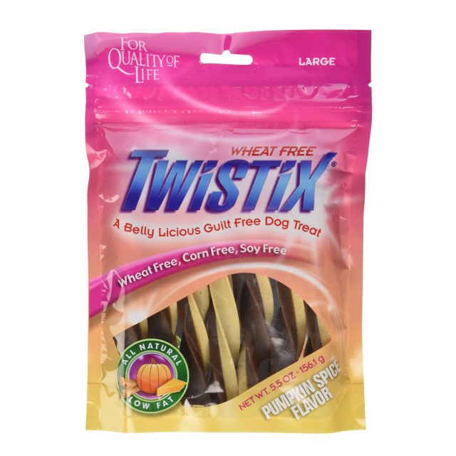 NPIC Twistix Pumpkin Spice Flavor Dog Dental Treat - 156 gm Large