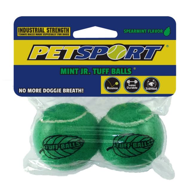 Petsport Junior Mint Tuff Balls Fetch Dog Toy - 5 cm