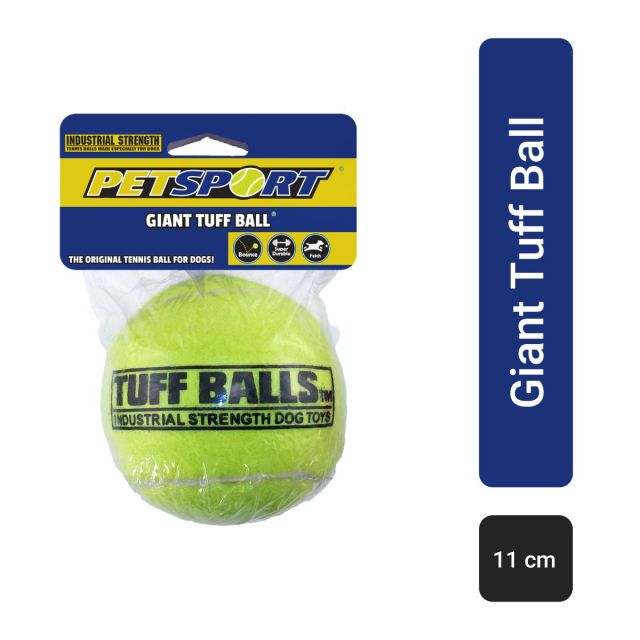 Petsport Giant Tuff Ball Fetch Dog Toy - 11 cm