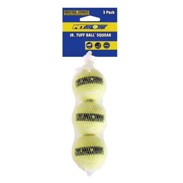 Petsport Junior Tuff Ball Squeak Dog Toy - 5 cm