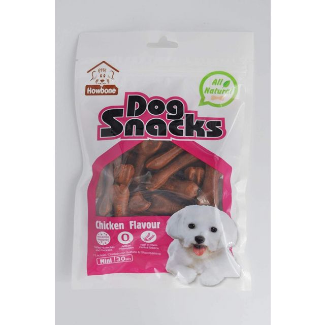 Gnawlers Howbone Dog Snack Mini 30 in 1 Milk Dog Treat - 270 gm