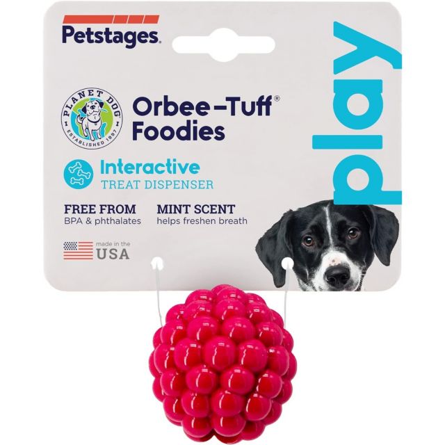Outward Hound Orbee-Tuff Raspberry, Pink - 1.75 Inch Diameter