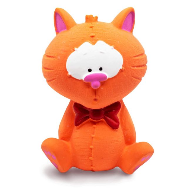 Fofos Latex Bi Cat Squeaky Dog Toy - Small