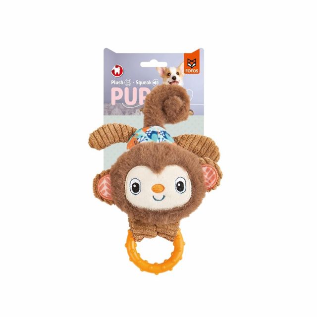 FOFOS Monkey Plush Teething Puppy Toy