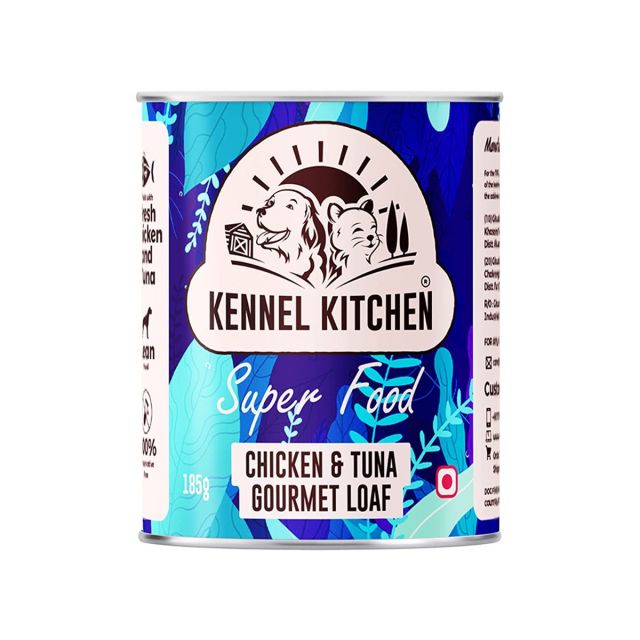 Kennel Kitchen Super Food Chicken & Tuna Gourmet Loaf Puppy/Adult Wet Dog Food - 185 gm