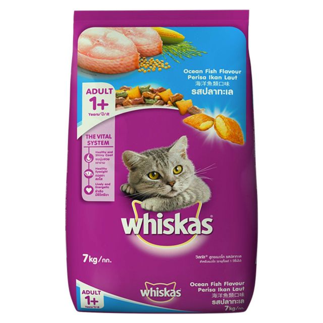 Whiskas Adult (+1 year) Ocean Fish Flavour Dry Cat Food - 50 gm