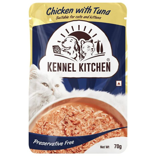 Kennel Kitchen Chicken with Tuna in Gravy Wet Cat Food - 85 gm