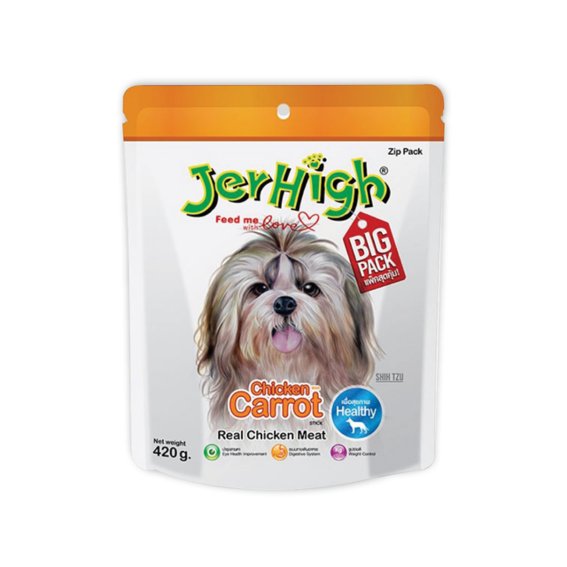JerHigh Carrot Dog Meaty Treat - 420 gm