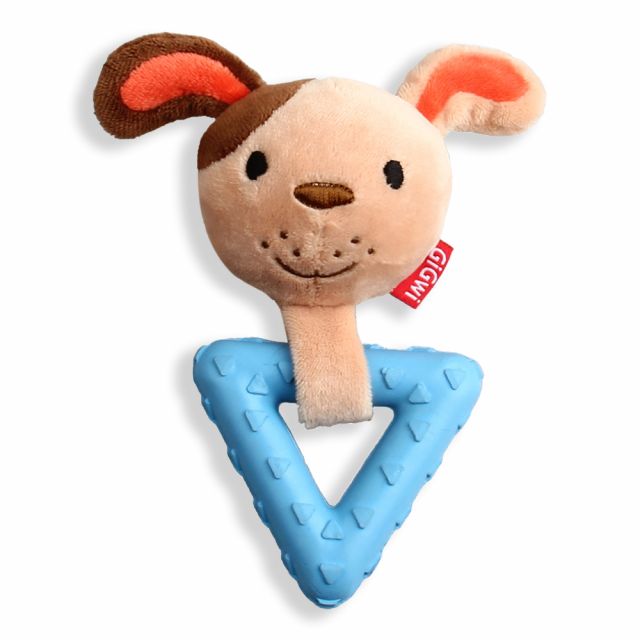 Gigwi Suppa Puppa Squeaker Inside Plush Toy for Small Dog - Blue