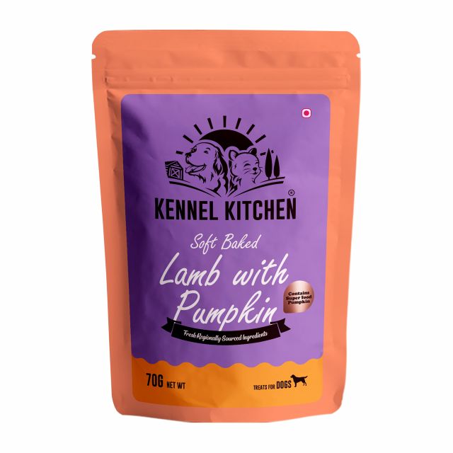Kennel Kitchen Soft Baked Lamb with Pumpkin Stick Dog Meaty Treat - 70 gm