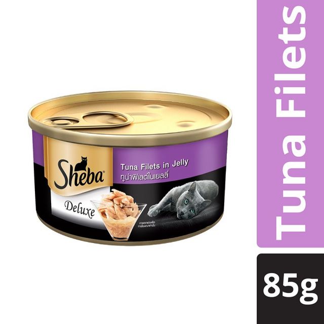 Sheba Deluxe Tuna In Jelly Premium Canned Wet Cat Food - 85 gm