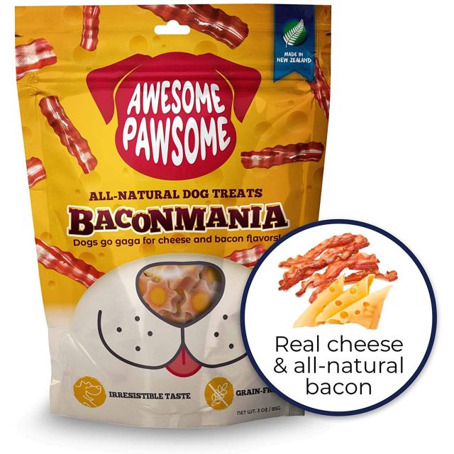 Awesome Pawsome Baconmania All-Natural Grain-Free Dog Treat - 85 gm