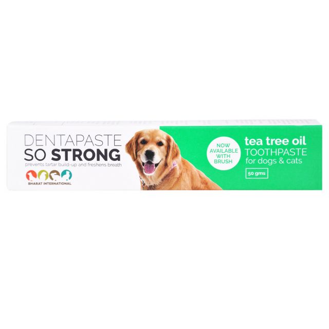 Dentapaste So Strong Tea Tree Oil Toothpaste For Dog/Cat - 50 gm (With Brush)