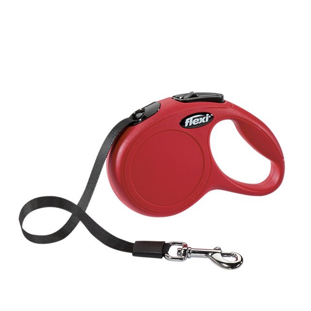 Flexi Classic Tape Retaractable Dog Leash (3m) Red - XS