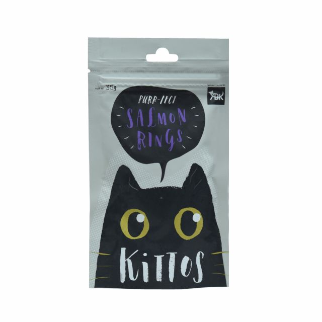 Kittos Salmon Rings Cat Meaty Treat - 35 gm