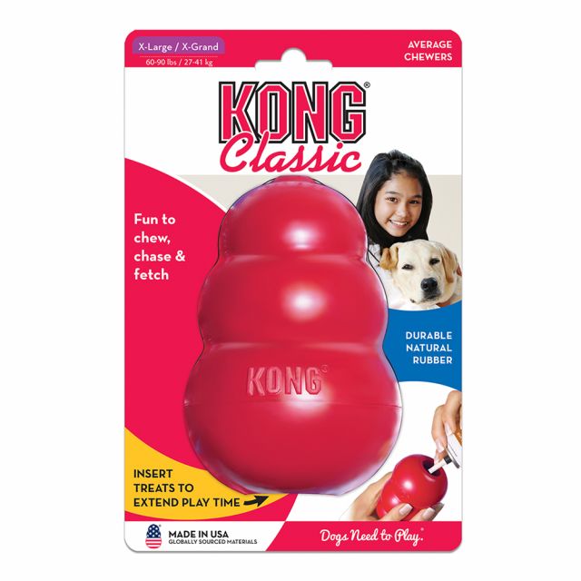 KONG Classic Interactive Chew Dog Toy Red - XL