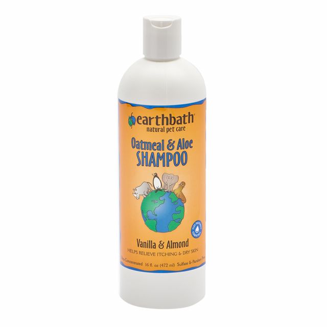 Earthbath Oatmeal & Aloe Shampoo Relive Itching & Dry Skin Vanilla & Almond Dog Shampoo - 472 ml