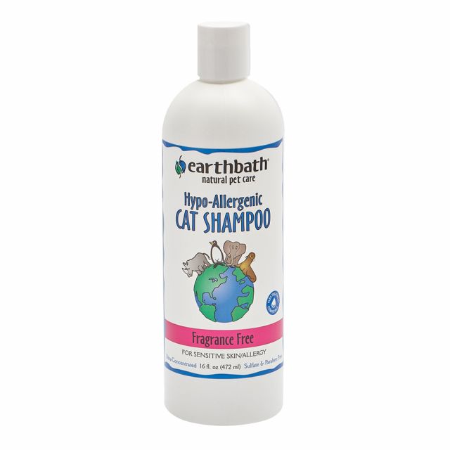 Earthbath Hypo-Allergenic Fragrance Free Cat Shampoo - 472 ml