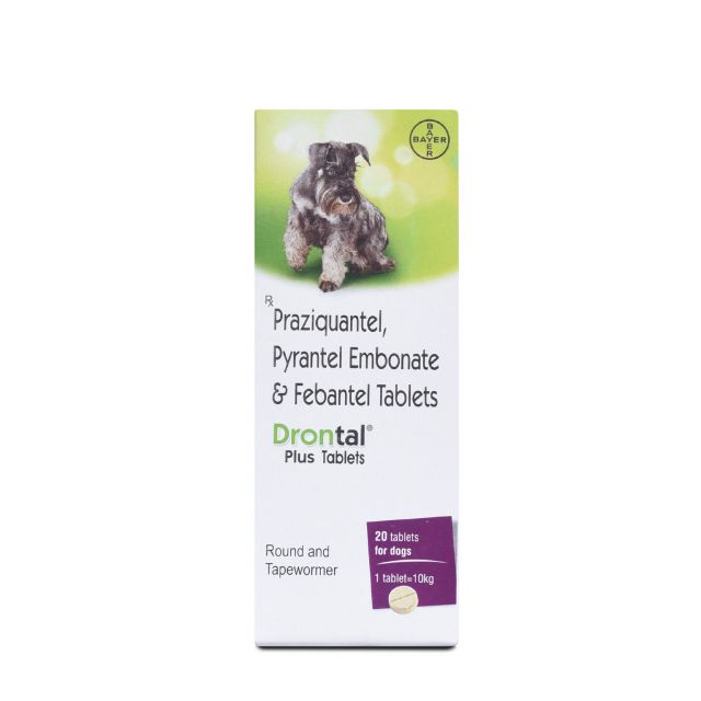 Bayer Drontal Plus Dog Dewormer - 20 Tablets