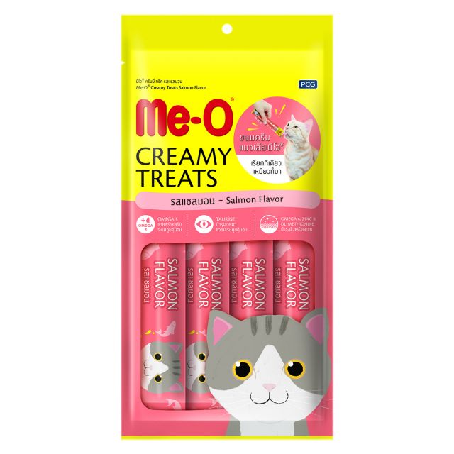 Me-O Salmon Flavor Creamy Cat Treat - 15 gm (Pack Of 20)