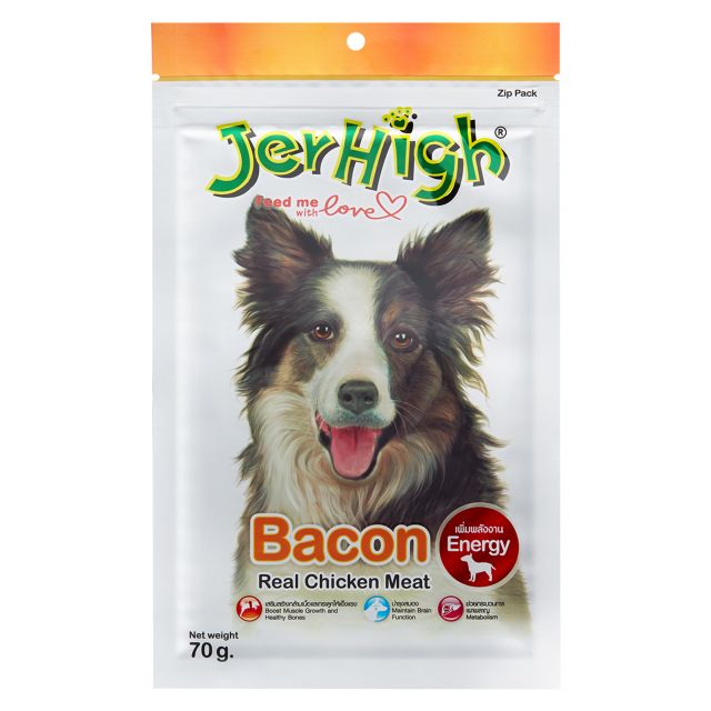 JerHigh Bacon Dog Meaty Treat - 70 gm