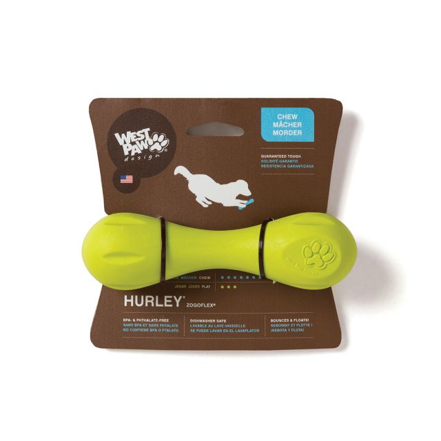 West Paw Design Hurley With Zogoflex Dog Toy - XSmall Green
