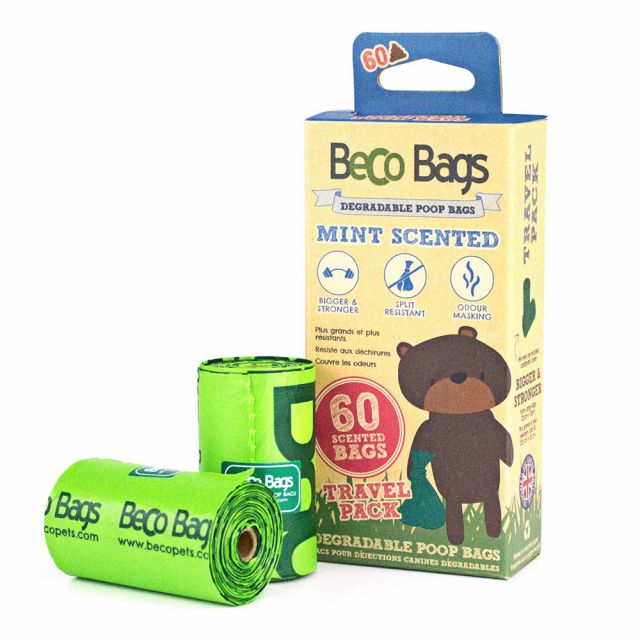 Beco Poop Bags (Degradable Mint scented Without Handles)