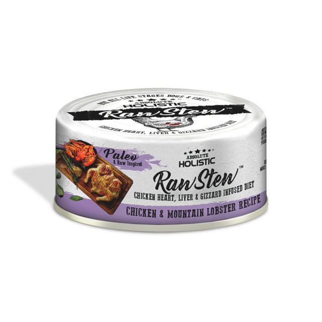 Absolute Holistic Raw Stew Chicken & Mountain Lobster Recipe Dog & Cat Wet Food - 80 gm