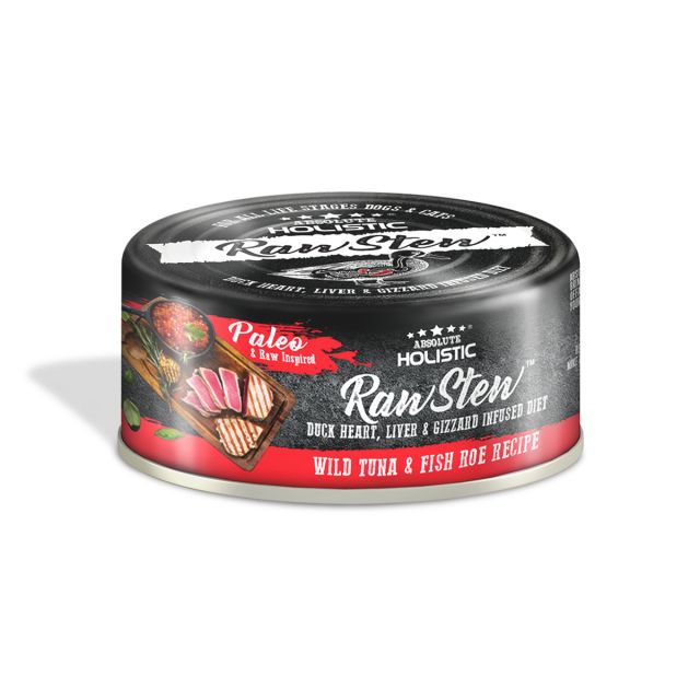 Absolute Holistic  Raw Stew Wild Tuna & Fish Roe Recipe Dog & Cat Wet Food - 80 gm