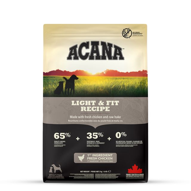 Acana Light & Fit Adult Dry Dog Food - All Breeds-2 kg