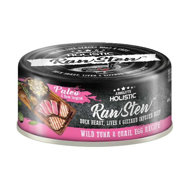Absolute Holistic Raw Stew  Wild Tuna & Quail Egg Recipe Dog & Cat Wet Food - 80 gm